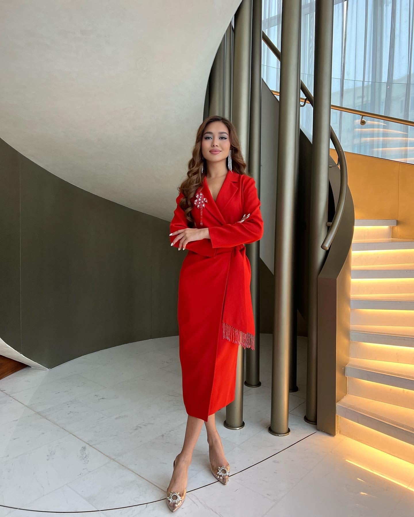 Red Kayla Dress