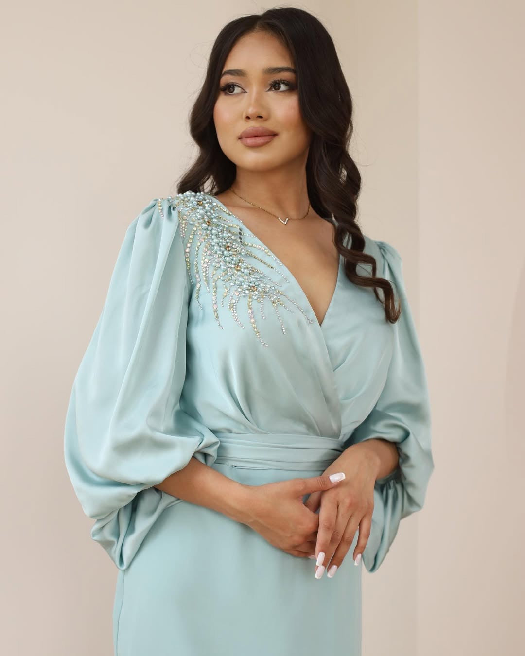Mint Blue Aura Dress