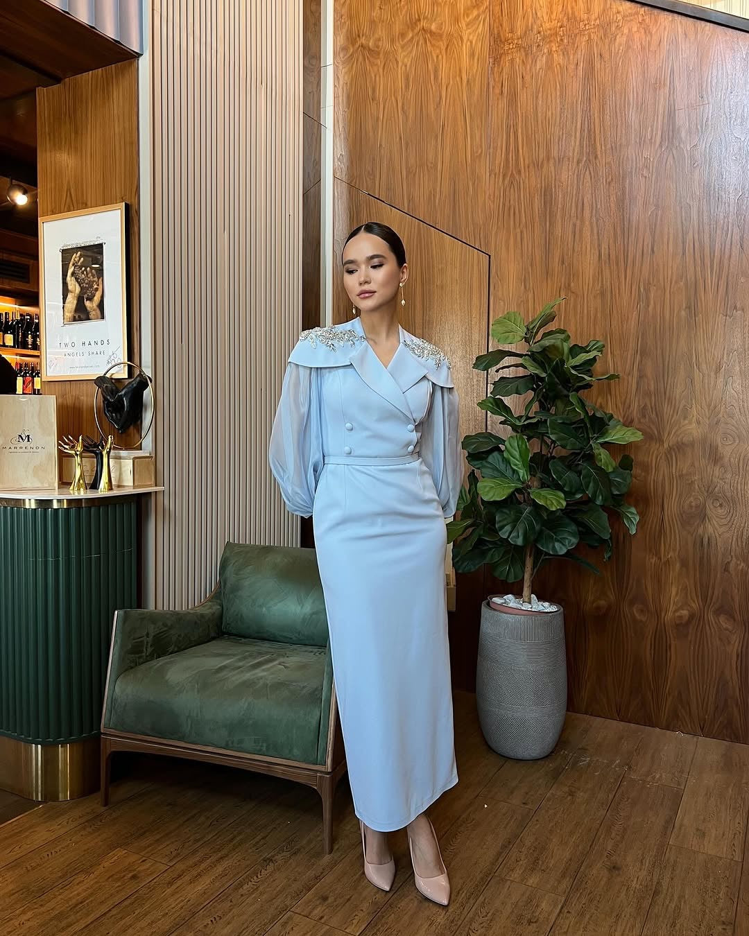 Ice Blue Amora Dress