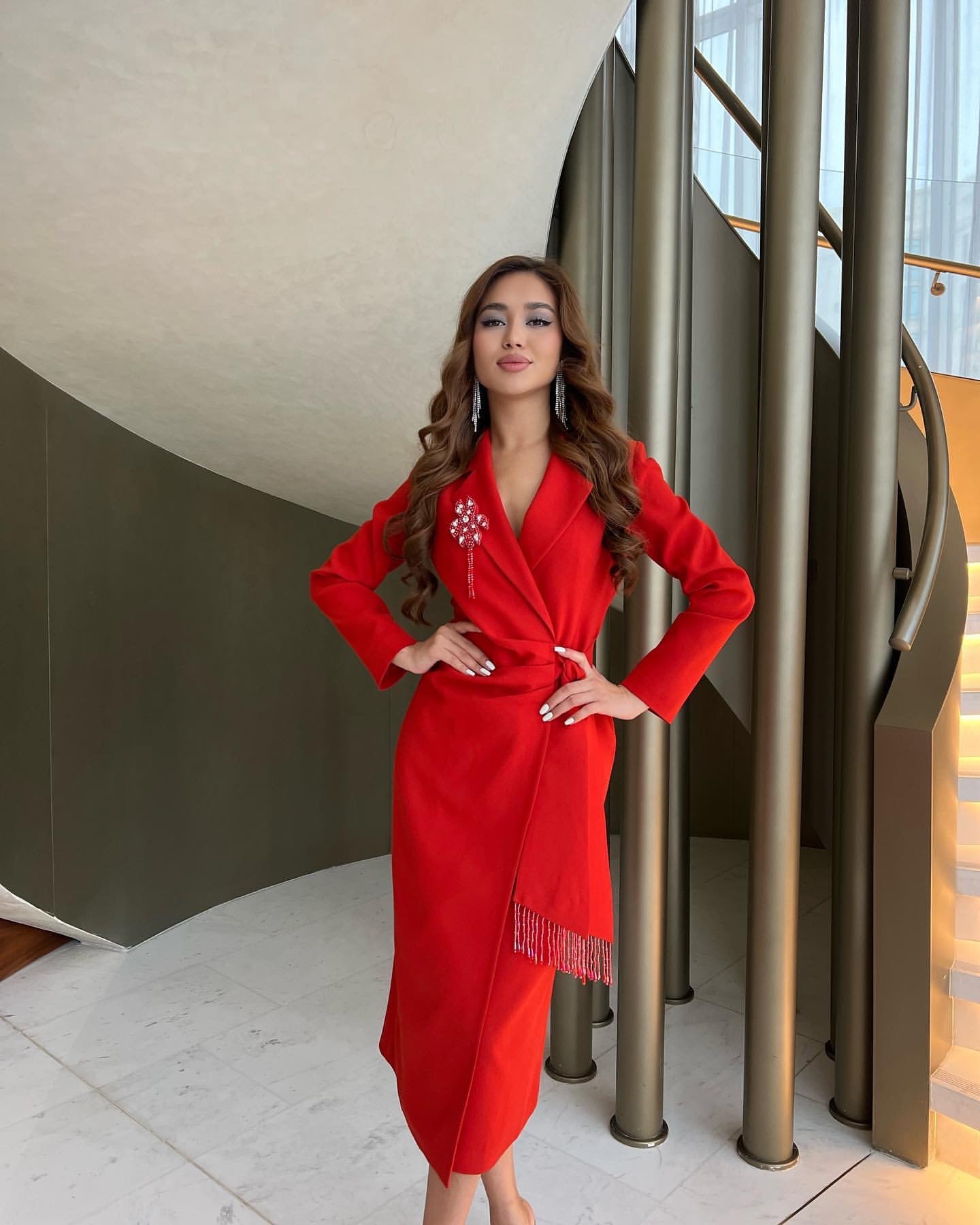 Red Kayla Dress
