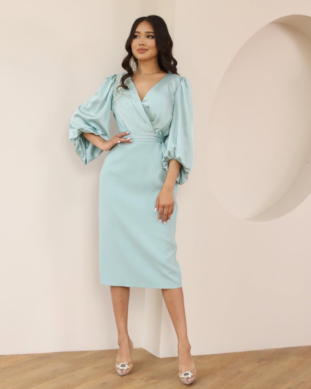 Mint Blue Aura Dress