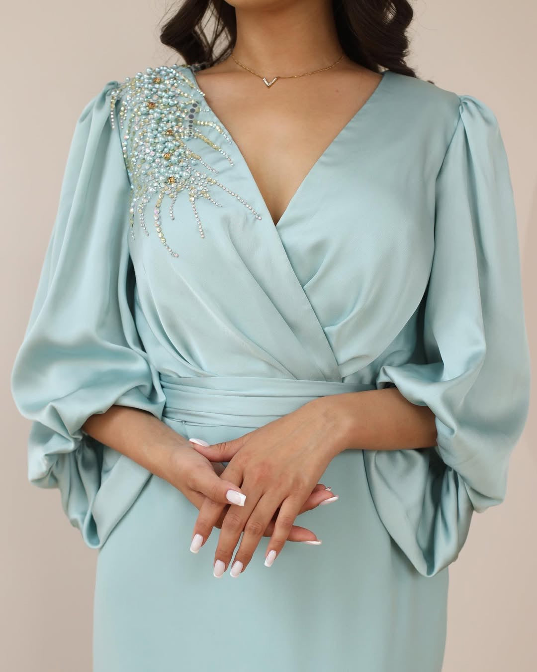 Mint Blue Aura Dress