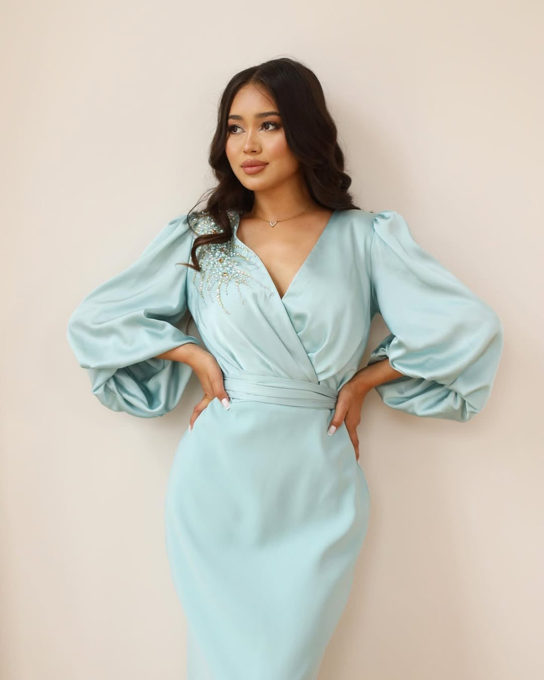 Mint Blue Aura Dress