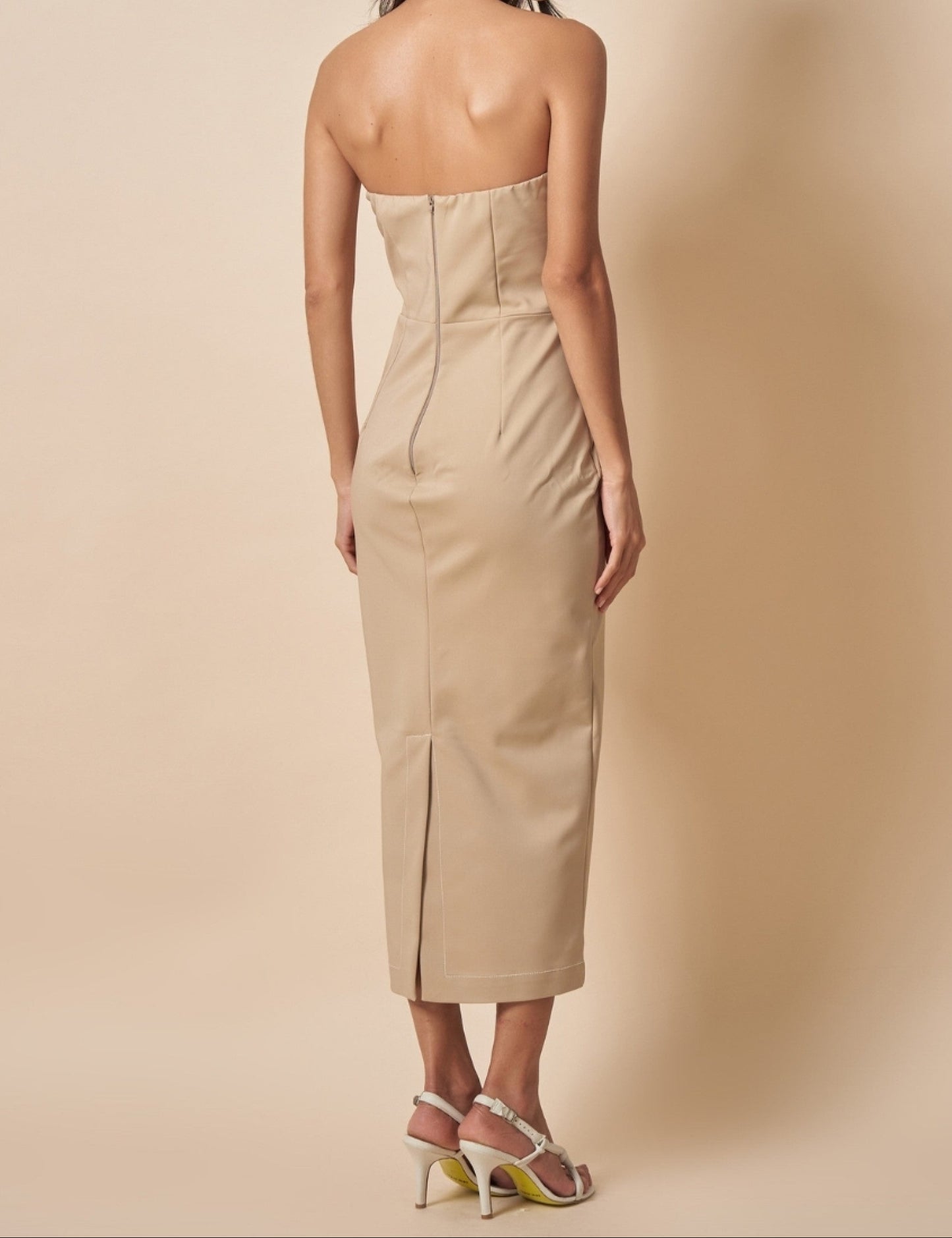 Beige Aveen Dress