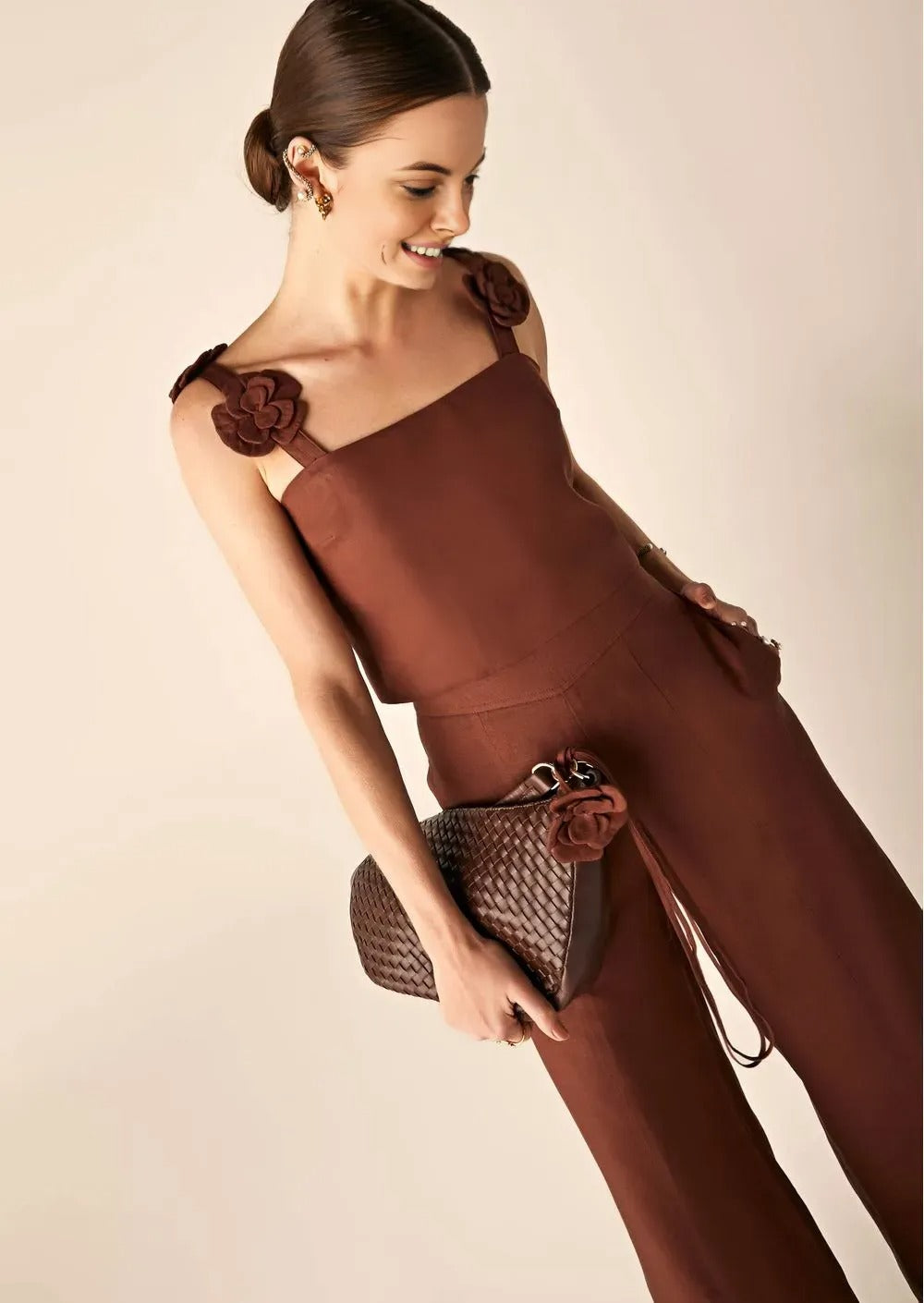 Brown Flower Set