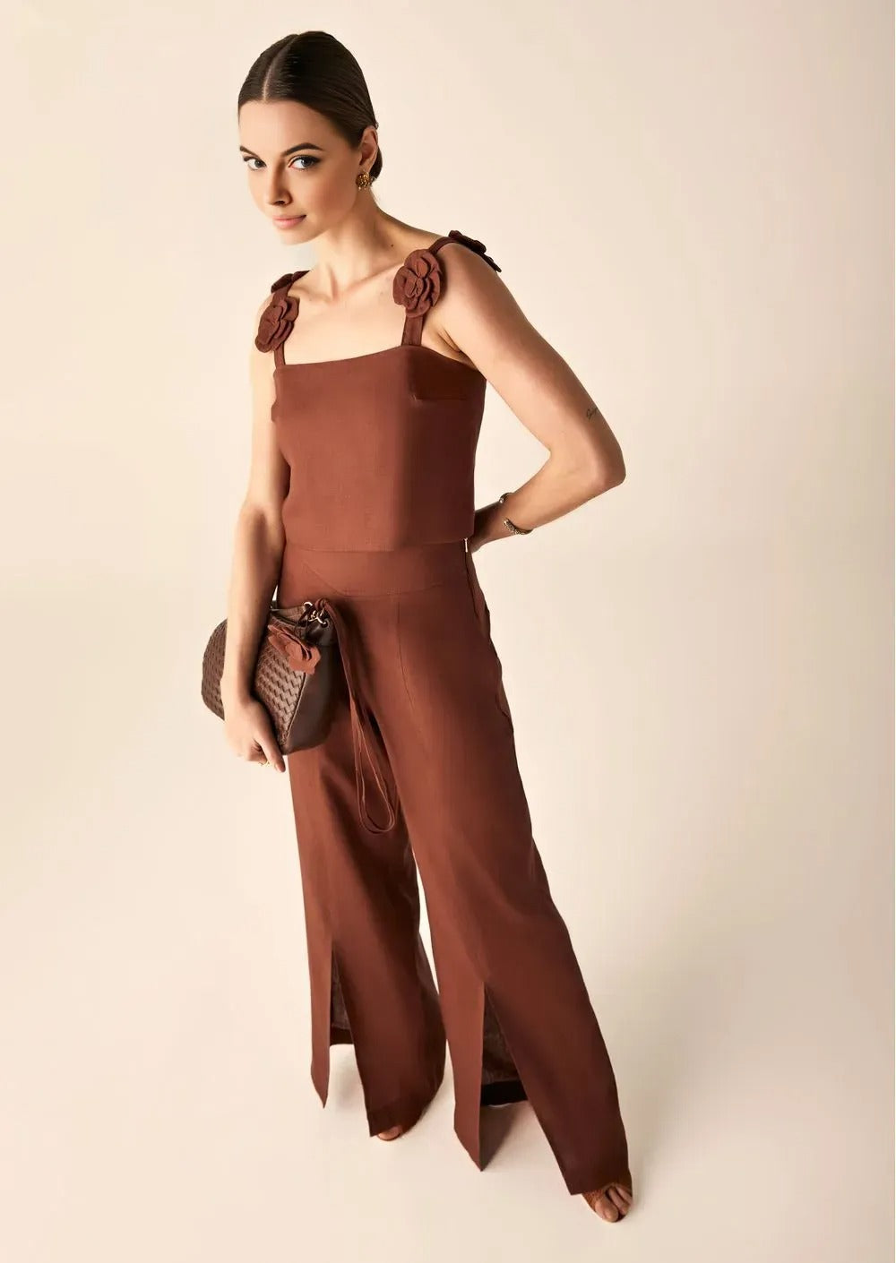 Brown Flower Set