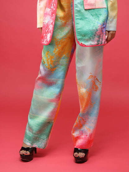 Multicolored Printed Suit