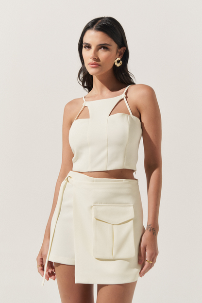 White Cera Skirt Set