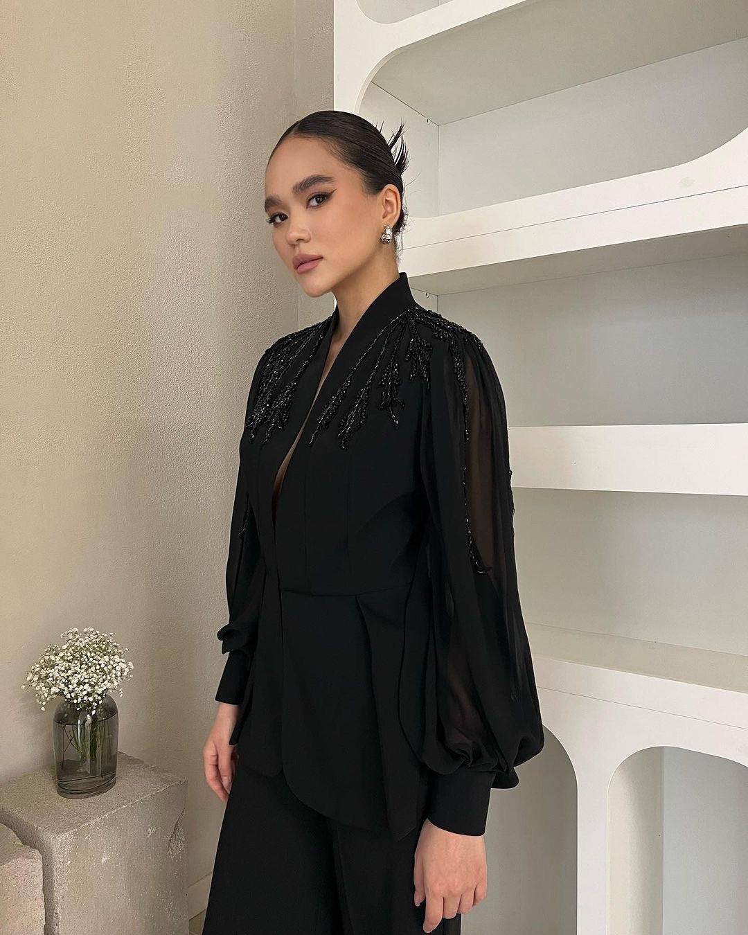 Black Raya Pant Suit