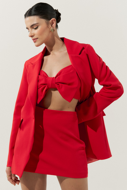 Red Skirt Suit