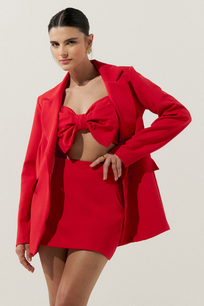 Red Skirt Suit