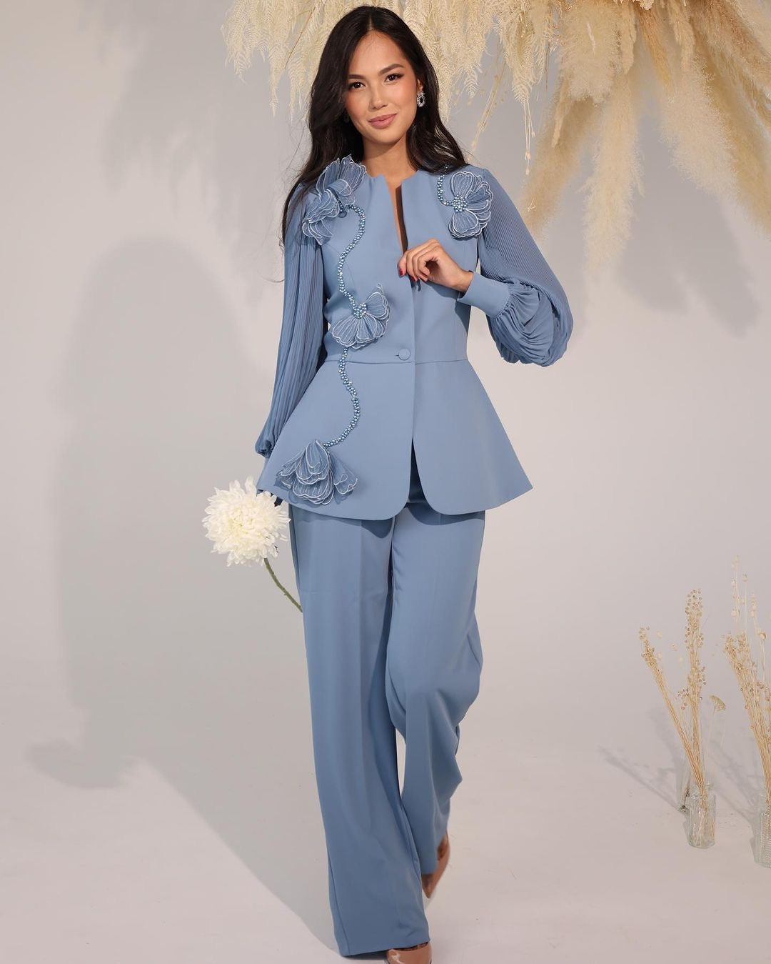 Blue Zen Pant Suit