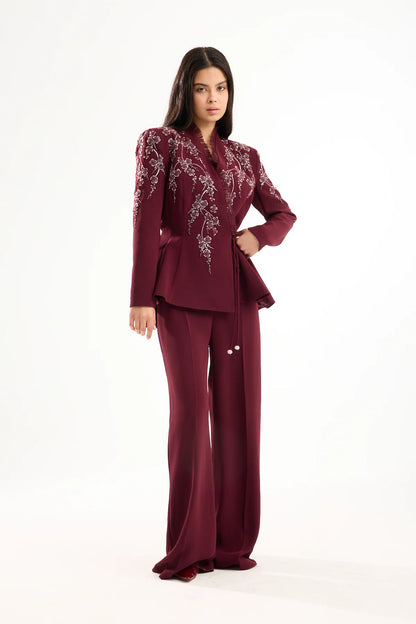 Burgundy Tama Suit