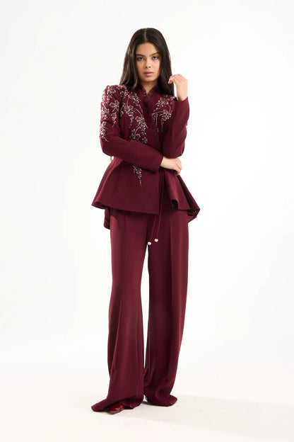 Burgundy Tama Suit