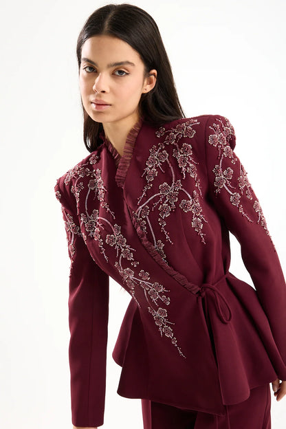 Burgundy Tama Suit