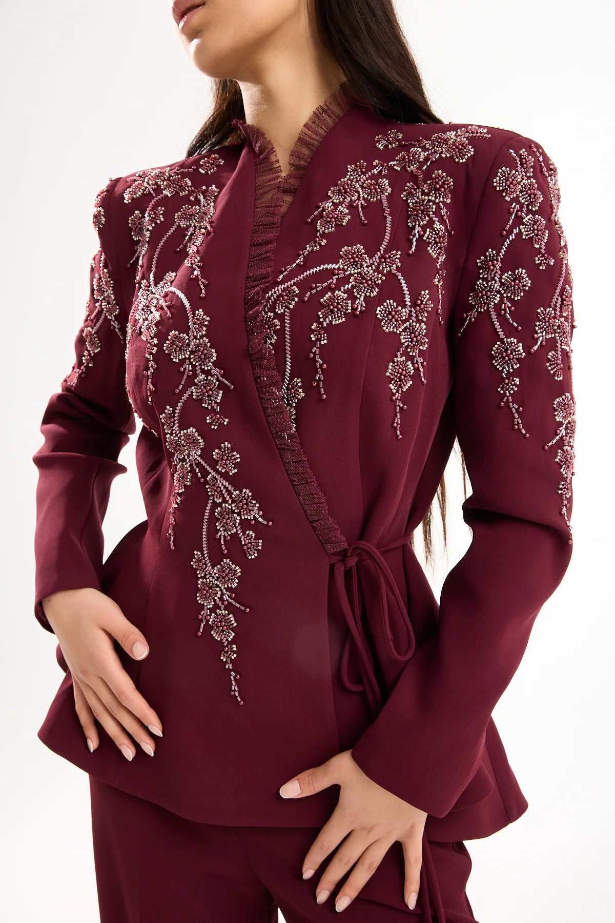 Burgundy Tama Suit