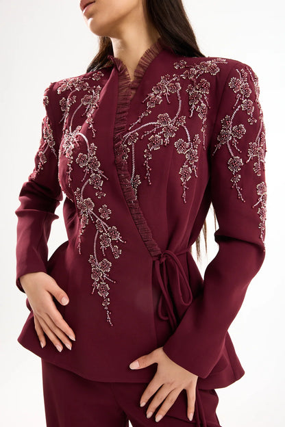 Burgundy Tama Suit