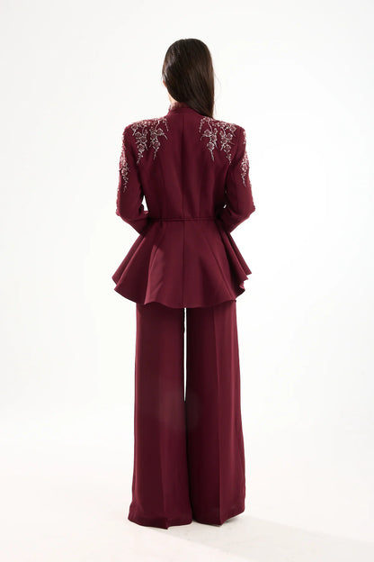 Burgundy Tama Suit