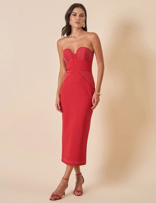 Red Aveen Dress