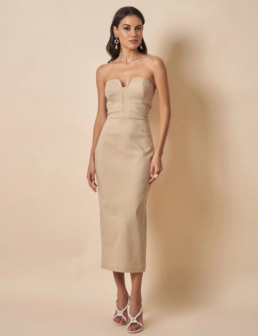 Beige Aveen Dress